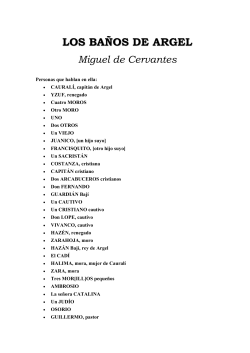 los ba&ntilde;os de argel - Miguel de Cervantes