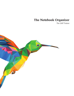 The Notebook Organizer