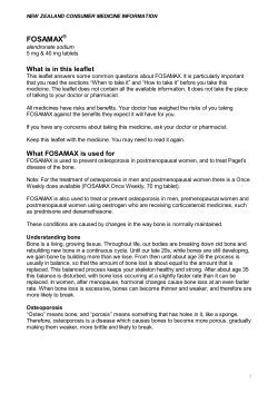 fosamax - Medsafe