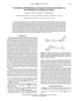 Formation of Multilayers on Glassy Carbon Electrodes via