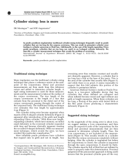 Cylinder sizing: less is more