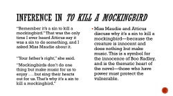 Miss Maudie and Atticus discuss why it`s a sin to kill a mockingbird