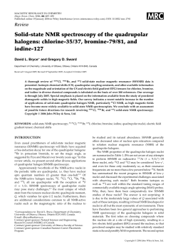 Solid-state NMR spectroscopy of the quadrupolar halogens: chlorine