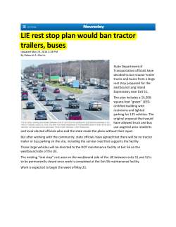 LIE rest stop plan would ban tractor trailers, buses