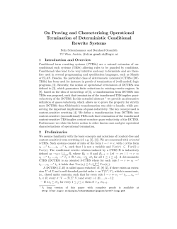 On Proving and Characterizing Operational Termination of