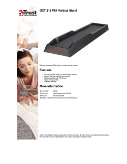 GXT 215 PS4 Vertical Stand