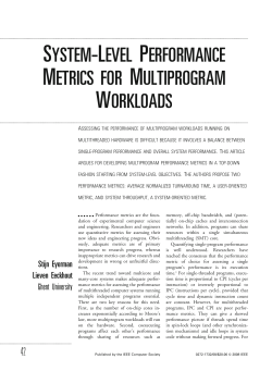 System-Level Performance Metrics for Multi-Program