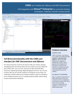 CARA and Brava integration