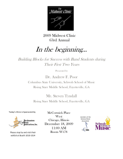 In the beginning&hellip;
