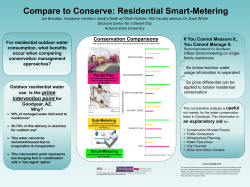 For residential outdoor water consumption, what benefits occur