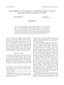 Testing Models of the Experience of Self