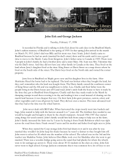 John Eek and George Jackson - Bradford West Gwillimbury Public