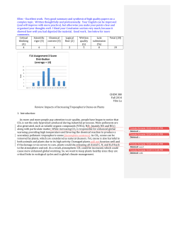Ellen &ndash; Excellent work. Very good summary and synthesis of high