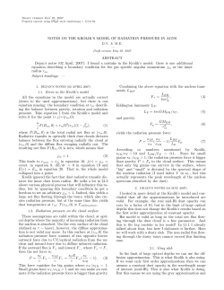 NOTES ON THE KROLIK`S MODEL OF RADIATION