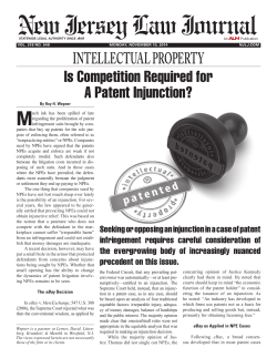 Is Competition Required for A Patent Injunction?