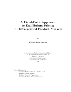 A Fixed-Point Approach to Equilibrium Pricing in