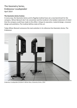 The Geometry Series, Endeavour Loudspeaker