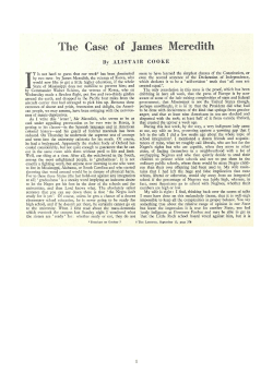 The Case of James Meredith - Gale Cengage