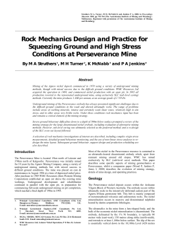 Rock Mechanics Design and Practice for Squeezing Ground and