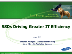 SSDs Driving Greater IT Efficiency