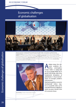 Economic challenges of globalisation