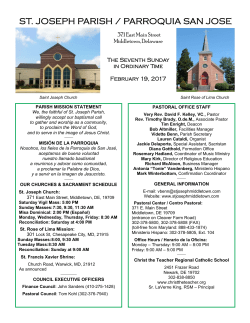 st. joseph parish / parroquia san jose