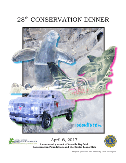 retrieve Conservation Dinner Programme 2017 now