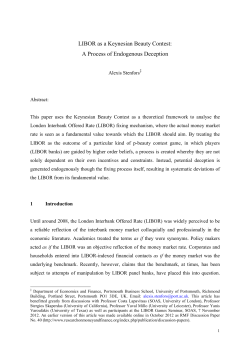 LIBOR as a Keynesian Beauty Contest