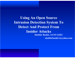 Snort (an OpenSource IDS)