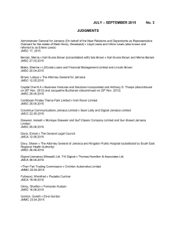 JULY &ndash; SEPTEMBER 2015 No. 3 JUDGMENTS