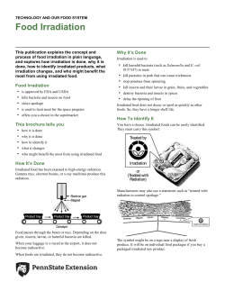 Food Irradiation - Penn State Extension