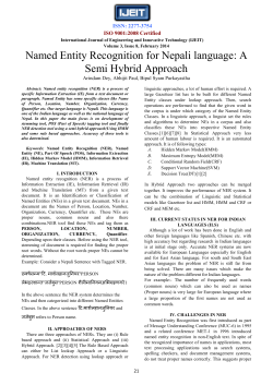 Named Entity Recognition for Nepali language: A Semi Hybrid