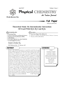 Theoretical Study On Intermolecular Interactions