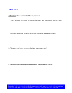 Temperature learning assessment package.