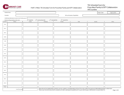 FINAL TSS Schedule Form