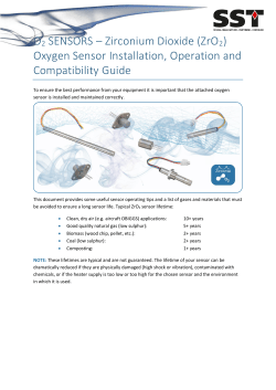 Zirconia Oxygen Sensor Operation and