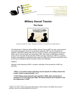 Military Sexual Trauma: The Facts