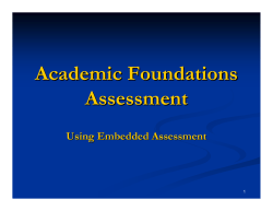 Embedded Assessment PowerPoint