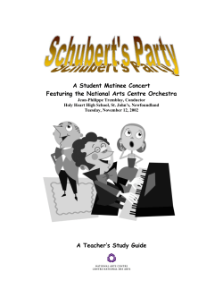 Schubert`s Party - A Teacher`s Study Guide