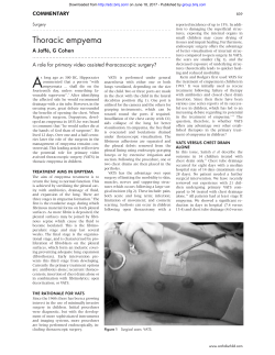 Thoracic empyema - Archives of Disease in Childhood