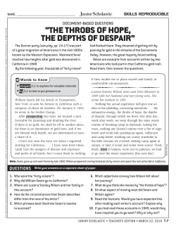 THe THrObS Of HOPe, THe dePTHS Of deSPAIr