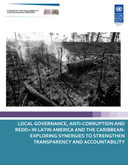 local governance, anti-corruption and redd+ in latin america and the