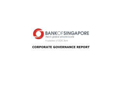 corporate governance report
