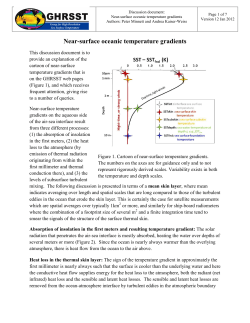 Near-surface oceanic temperature gradients