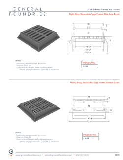 Catch Basin Frames | Grates