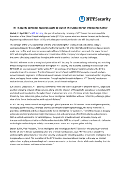 NTT Security combines regional assets to launch