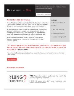INSIDE - The Lung Association