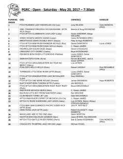 May 20 - BC Retriever News