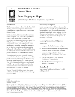 From Tragedy to Hope - Indiana Historical Society