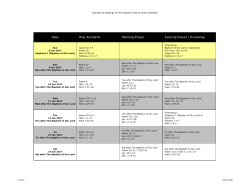 See our calendar of readings.